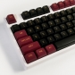 Red Black 104+45 CSA Profile PBT Doubleshot Keycap Set Cherry MX Mechanical Gaming Keyboard